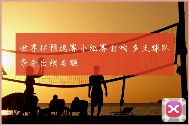 世界杯预选赛小组赛打响 多支球队争夺出线名额