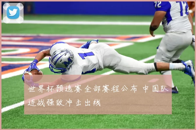 世界杯预选赛全部赛程公布 中国队连战强敌冲击出线